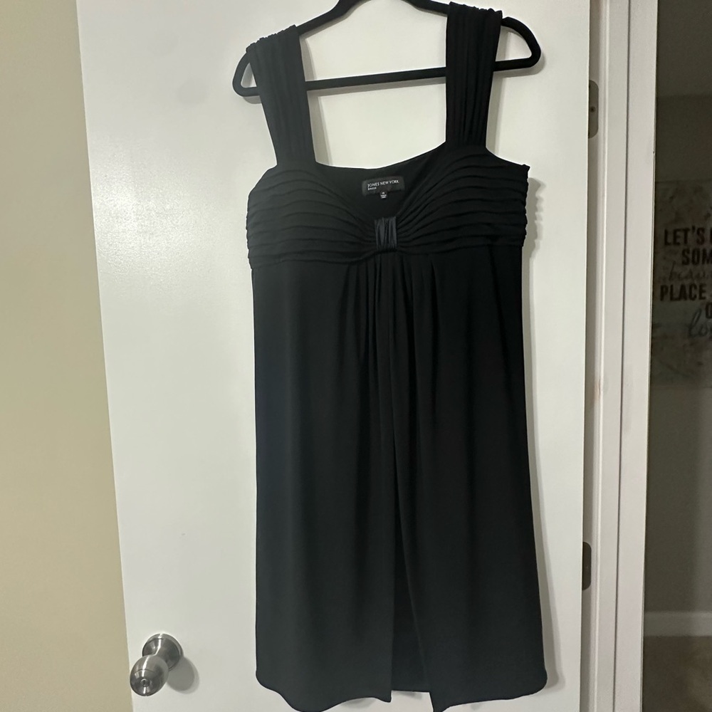 Black Jones New York Double Layer Party Dress Size 14